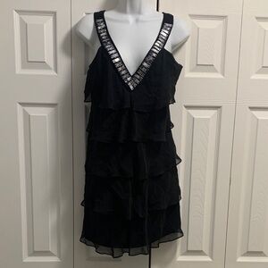 Nine West Black Mini Dress with Silver Accents